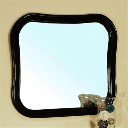 COMFORTCORRECT Solid wood frame mirror-Black CO46557